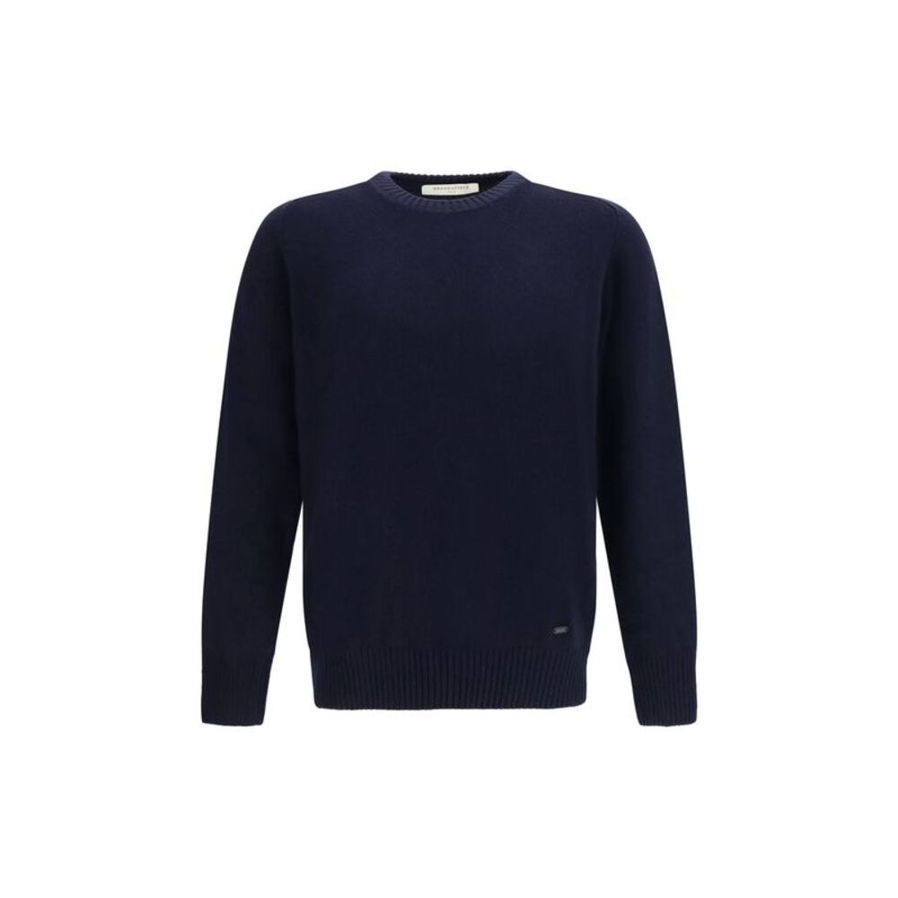 Brooksfield Blue Wool Oves Aries Men's Sweatshirt